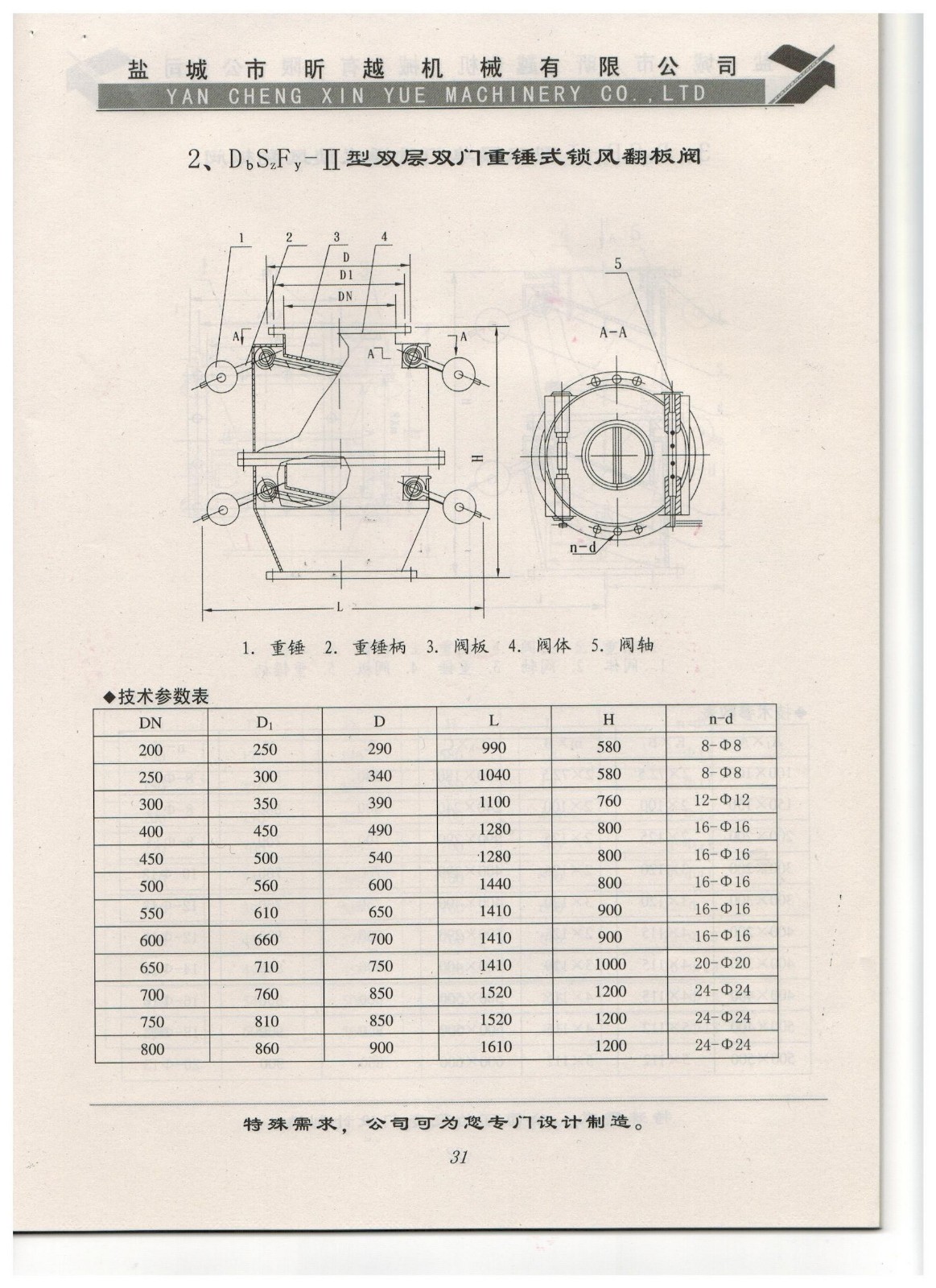 2、DbSzFy-II型雙層雙門重錘式鎖風(fēng)翻板閥.jpg